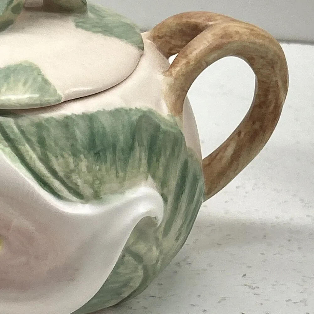 Fritz & Floyd Calla Lily 1987 Tea Pot Decorative‎ Collectible Hand Painted Japan
